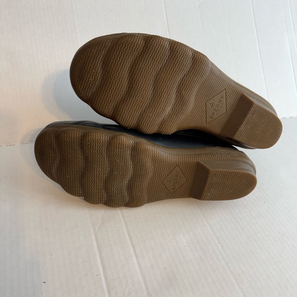 Sperry Syren Gulf Black Gray Plaid Duck Boots Women’s 9.5 Gorpcore Cabin Flannel - Picture 9 of 10